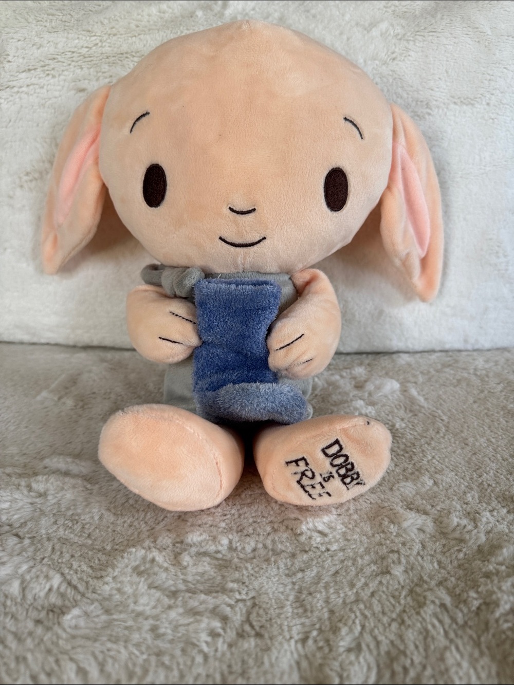 Harry Potter Dobby Plush The Lovable House Elf Holding His Iconic Sock